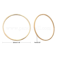 Brass Linking Rings&nbsp;KK-S327-06KC-30mm