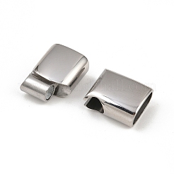 Tarnish Resistant Smooth 304 Stainless Steel Magnetic Clasps with Glue-in Ends&nbsp;STAS-E055-10