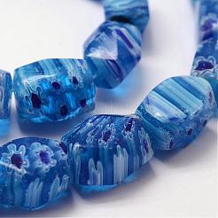 Handmade Millefiori Glass Bead Strands&nbsp;LAMP-G100-01