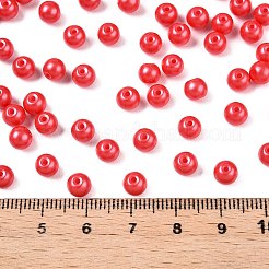 Opaque Baking Paint Glass Beads&nbsp;DGLA-T004-02K