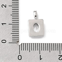 Brass Micro Pave Clear Cubic Zirconia Charms&nbsp;KK-N290-10P