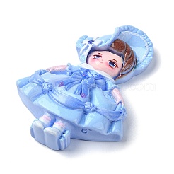 Cartoon Girls Opaque Resin Decoden Cabochons&nbsp;RESI-S392-02A-02