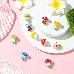 10Pcs 10 Colors Handmade Lampwork Beads&nbsp;LAMP-CJ0002-81