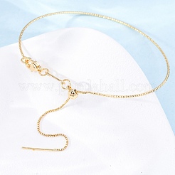 Brass Slider Adjustable Bracelet Making&nbsp;KK-P302-01G
