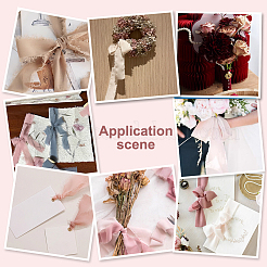 5 Rolls 5 Colors Polyester Frayed Ribbon&nbsp;OCOR-PH0002-79