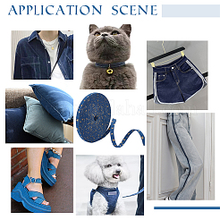 Stitch Denim Ribbon&nbsp;OCOR-WH0079-83A