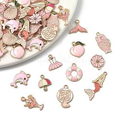 48Pcs 12 Styles Alloy Enamel Pendants&nbsp;ENAM-FS0003-50
