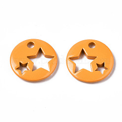 Spray Painted Brass Charms&nbsp;LS-KK-Q252-003G