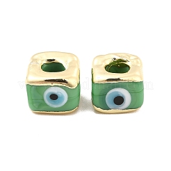 Brass Enamel Beads&nbsp;KK-F842-01C