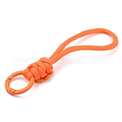8Pcs Flower Polyester & Spandex Parachute Cord Pendant Decorations&nbsp;HJEW-JM04386
