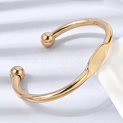 304 Stainless Steel Cuff Bangles&nbsp;BJEW-D408-31G