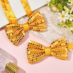 2Pcs Polyester Bow Ties for Bridegroom&nbsp;AJEW-SP0003-46