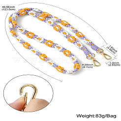 Alloy with Weave Cotton for DIY Keychains&nbsp;AJEW-CJ0001-32B
