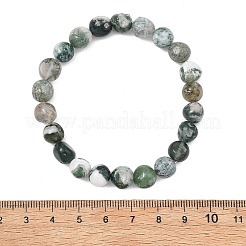 Natural Tree Agate Beads Stretch Bracelets for Women Men&nbsp;BJEW-JB13822