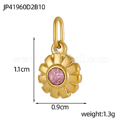 304 Stainless Steel Rhinestone Charms&nbsp;STAS-OY003-87G