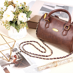 1Pc Imitation Leather & Aluminum Chain Bag Handles&nbsp;AJEW-CL0001-27D
