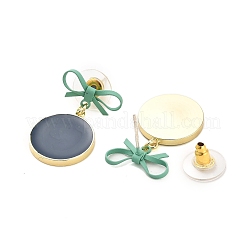 Alloy Plastic Studs Earrings for Women&nbsp;EJEW-K280-01D