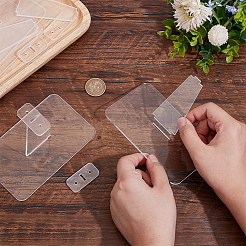 4Pcs Acrylic Action Figure Display Holders&nbsp;ODIS-GA0001-51A
