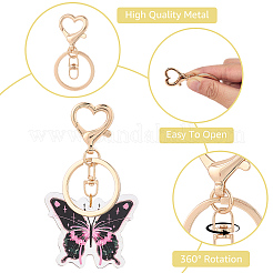20Pcs Zinc Alloy Keychain Clasps&nbsp;FIND-SP0004-26KCG