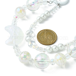 Acrylic & Glass Beaded Mobile Straps&nbsp;HJEW-JM01121