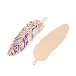 Spray Painted Brass Pendants&nbsp;KK-CBACEE9-01KCG-02