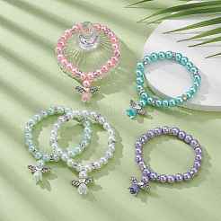Glass Imitation Pearl Beaded Bracelets&nbsp;BJEW-JB09367