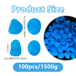 Luminous Resin Beads&nbsp;RESI-WH0034-72