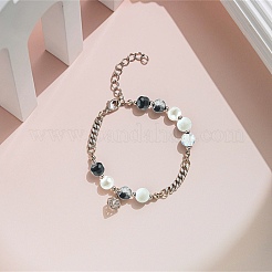 100Pcs Spray Painted Crackle Glass Beads&nbsp;GLAA-CJ0002-15