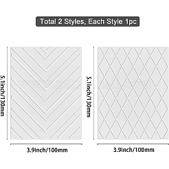 2Pcs 2 Styles Carbon Steel Hot Foil Plate Metal Dies&nbsp;DIY-BC0005-61