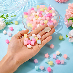 200Pcs 2 Styles Opaque Acrylic Beads&nbsp;SACR-TA0001-60
