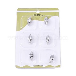 6Pcs Iron Screw Clasps&nbsp;IFIN-T021-02P