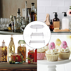 3 Sets 3 Styles Clear Acrylic Cupcake Riser Holder&nbsp;ODIS-CP0001-07
