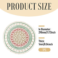 Polyester Lace Table Mat&nbsp;AJEW-TADJ0001-21B