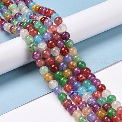 Crackle Glass Beads Strands&nbsp;GLAA-F098-05C-03
