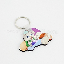 Sublimation Double-Sided Blank MDF Keychains&nbsp;ZXFQ-PW0001-047