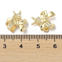 Brass Micro Pave Cubic Zirconia Pendants&nbsp;KK-F862-16G
