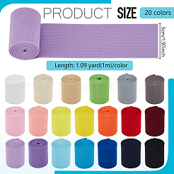 20M 20 Colors Polyester Elastic Wide Band&nbsp;OCOR-BC0009-16