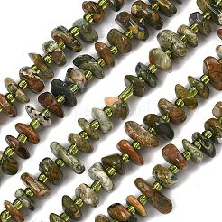 Natural Rhyolite Jasper Beads Strands&nbsp;G-F821-B01-01