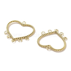 304 Stainless Steel Chandelier Component Heart Links&nbsp;STAS-L022-140G
