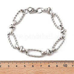 304 Stainless Steel Figaro Link Chain Bracelets for Women Men&nbsp;BJEW-F488-06P