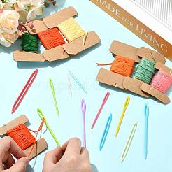 11Pcs Plastic Big Eye Needle for Sewing&nbsp;TOOL-FS0001-06