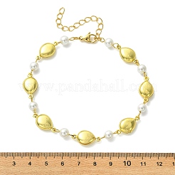 Ocean 304 Stainless Steel Geometric Link Chain Anklets for Women&nbsp;AJEW-AN00823-03