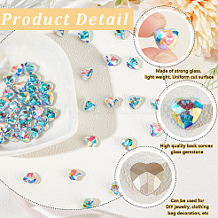 50Pcs Glass Rhinestone Cabochons&nbsp;RGLA-BBC0001-06