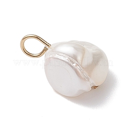 Electroplated Shell Pearl Nuggets Charms&nbsp;PALLOY-JF04641-01