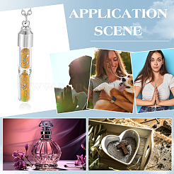DIY Glass Tube Hourglass Bottle Pendant Necklace Making Kits&nbsp;DIY-UN0006-22