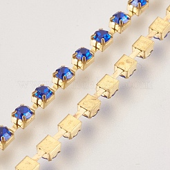 Brass Rhinestone Strass Chains&nbsp;CHC-S14-06C