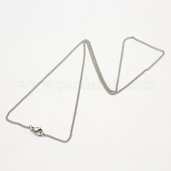 Tarnish Resistant Trendy Unisex 304 Stainless Steel Twisted Chain Necklaces&nbsp;NJEW-M043-B-02