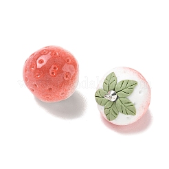 Gradient Color Strawberry Shaped Porcrlain Pendants&nbsp;PORC-C012-06