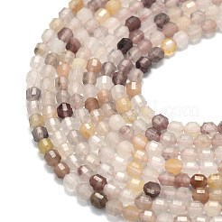 Natural Violet Strawberry Quartz Beads Strands&nbsp;G-A260-A55-01