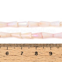 Anti-Tarnish Electroplate Glass Beads Strands&nbsp;GLAA-T025-27D